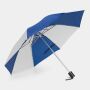 Opvouwbare, uit 2 secties bestaande manueel te openen paraplu REGULAR blauw, wit