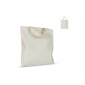 Schoudertas katoen ecru OEKO-TEX® kort 220g/m² 38x42 cm - Ecru