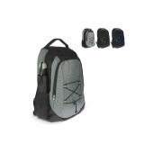 Rugzak met trekkoorddetail R-PET 25L - Zwart