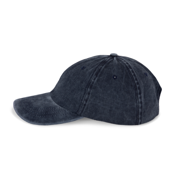 Vintage Cap mit 6 Panels Washed Navy One Size Vintage Cap mit 6 Panels Washed Navy One Size