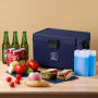 Brisby Koelbox - Frigobox - Coolbox - Auto - Lichtgewicht - Broodtrommel - 12L - 2 Gratis koelelementen van 450ml per stuk -  Incl. Dividers Snijplanken - Bieropener - Flesopener - Max. 40 uur isolatie - Blauw