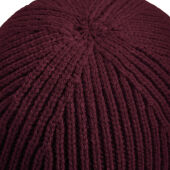 Engineered Knit Ribbed Beanie - White - One Size