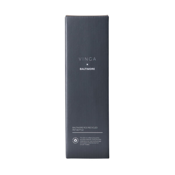 VINGA Baltimore RCS recycled SS fles 600 ML, donkerblauw VINGA Baltimore RCS recycled SS fles 600 ML, donkerblauw
