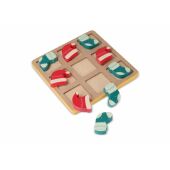 InSideOut Houten Kerstmis tic-tac-toe