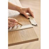 Aluminium winkelhaak Camila zilver