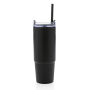 Tana RCS recycled plastic tumbler with handle 900ml, black