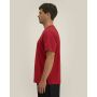 Reeser - Heavy gerecycled katoen blend T-overhemd met een modern look - Passionate Red (3XL)