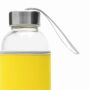 TAKE WELL - Glazen fles geel, transparant