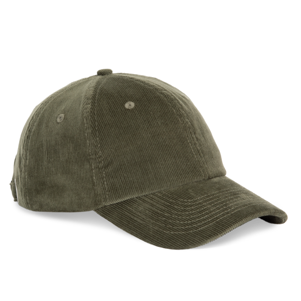 Fluwelen pet met laag profiel Bold Khaki One Size Fluwelen pet met laag profiel Bold Khaki One Size