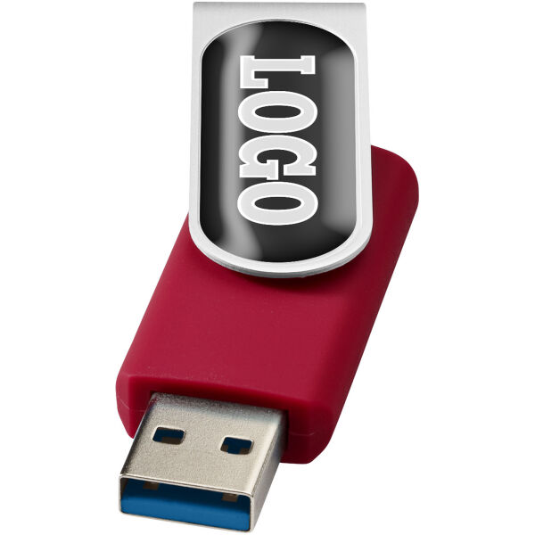 Rotate USB 3.0 met doming - Rood - 128GB