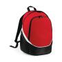 PRO TEAM BACKPACK, CLASSIC RED/BLACK/WHITE, One size, QUADRA