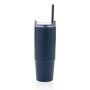 Tana RCS recycled plastic tumbler with handle 900ml, navy