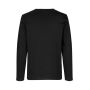Interlock T-shirt | lange mouw - Zwart, 2XL