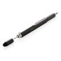5-in-1 aluminium toolpen, zwart