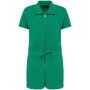 Ecologisch badstof jumpsuit voor dames malachite green XL
