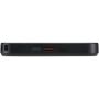 SMART 5000 mAh powerbank van gerecycled plastic met magneetsluiting en lanyard - Zwart