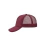 5 Panel Polyester Mesh Cap burgundy one size