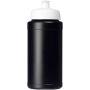 Baseline® Plus 500 ml drinkfles met sportdeksel - Zwart/Wit