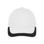 5 Panel Sports Cap white/black