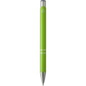 Moneta balpen van gerecycled aluminium (blauwe inkt) - Lime