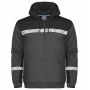 7104 1/2 ZIP HOODIE PGL Grey/Black XS