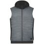Men's Padded Hybrid Vest carbon melange/black XS
