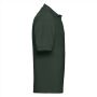 RUS Men Classic Polycotton Polo, Bottle Green, XS