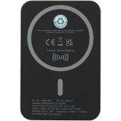 Acrab magnetische draadloze powerbank van 5000 mAh 15 W met 20 W PD van gerecycled plastic - Zwart