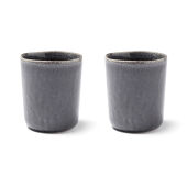 VINGA Nomimono mok, set van 2 stuks, zwart