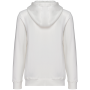 Ecologische uniseks sweater met rits en capuchon French Terry Washed Ivory S