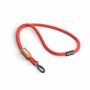Polyester koord-keycord met bamboe plaatje