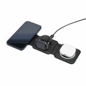 Draadloze oplader Trigo | 3-in-1 - zwart