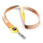 Polyester sublimatie badge‑reel keycord