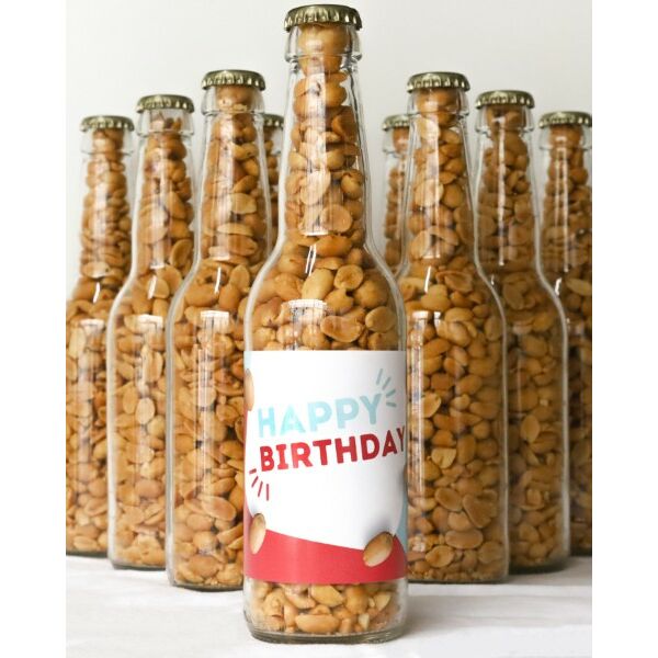 Pindapils Zout 24 stuks Happy Birthday Pindapils Zout 24 stuks Happy Birthday