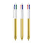 BIC® 4 Colours Shine balpen 4 Colours Shine BP LP Gold_UP white_RI white BIC® 4 Colours Shine balpen 4 Colours Shine BP LP Gold_UP white_RI white
