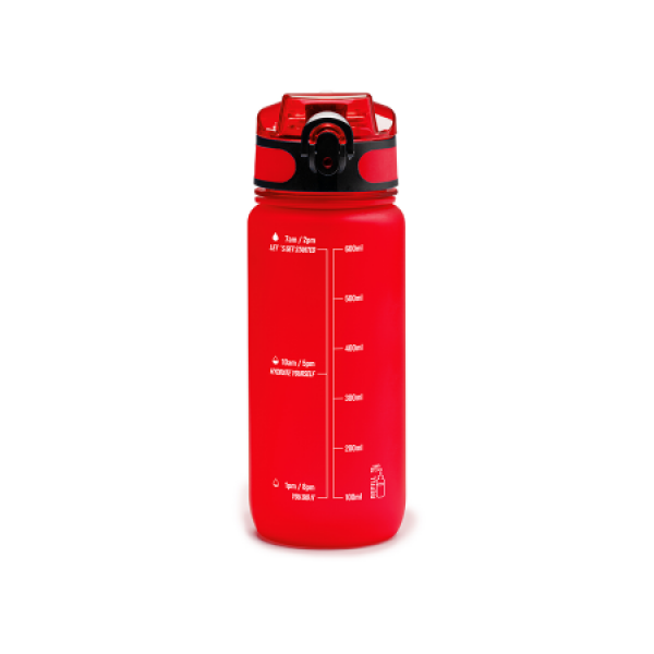 RIGON Drinkfles transparant Tritan met draagbeugel, 750ml - rood RIGON Drinkfles transparant Tritan met draagbeugel, 750ml - rood