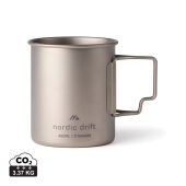 Nordic Drift Trail Ultra Light Titanium 450ml beker, zilver