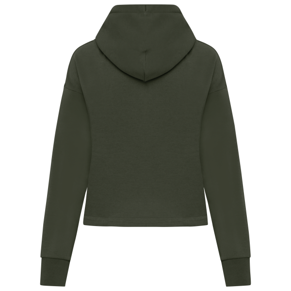 Ecologische sweatvest met capuchon French Terry Organic Khaki XS Ecologische sweatvest met capuchon French Terry Organic Khaki XS