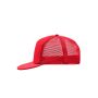 5 Panel Flat Peak Cap red/red one size
