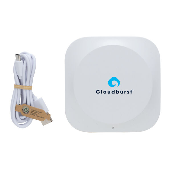 Oregon RCS gerecycled plastic en kurk 10W draadloze lader, bruin Oregon RCS gerecycled plastic en kurk 10W draadloze lader, bruin