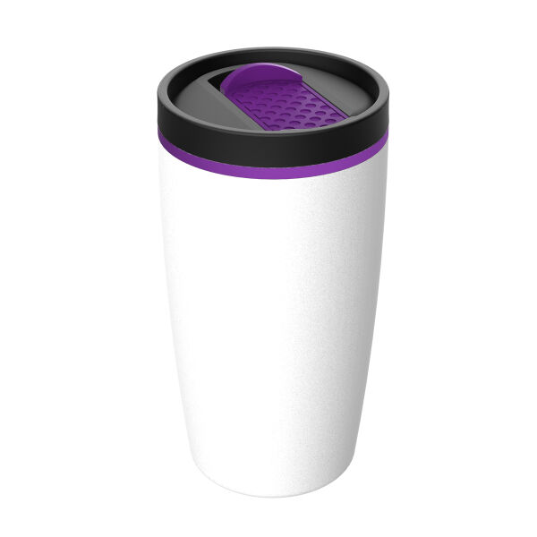 Thermo mug RETUMBLER-METZ - purple, white Thermo mug RETUMBLER-METZ - purple, white