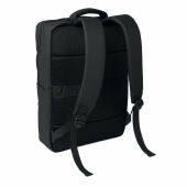 METRO - 15" PU RPET laptop rugzak - Zwart
