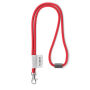 Polyester 2-kleurige koord-lanyard met full color label