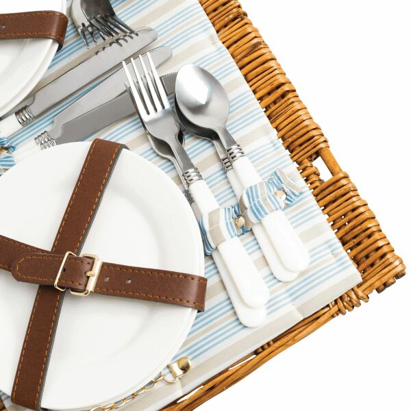 MADISON PARK - Picknickmand beige, blauw, bruin MADISON PARK - Picknickmand beige, blauw, bruin