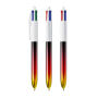 BIC® 4 Colours® Flags Collection + lanyard 4 C. Flags Collection BP LP Black/Red/Yellow_UP&RI white