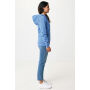IQONIQ Abisko gerecycled katoen hoodie met rits, heather blue (XXS)