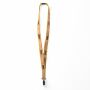 Zeefdruk lanyard van kurk en polyester