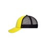 5 Panel Polyester Mesh Cap sun yellow/black one size