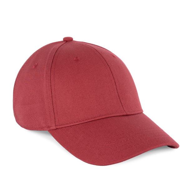 Biologisch katoenen pet met 6 panelen - K-up Gold Label Terracotta Red One Size Biologisch katoenen pet met 6 panelen - K-up Gold Label Terracotta Red One Size