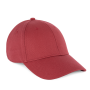 Biologisch katoenen pet met 6 panelen - K-up Gold Label Terracotta Red One Size